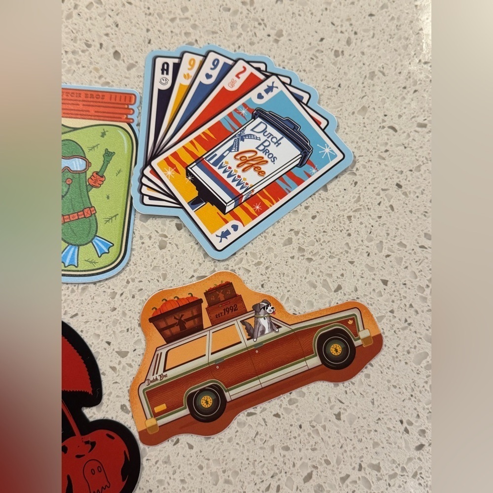 Dutch Bros Coffee Limited Edition Sticker Set of 6 - NEW